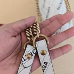Gucci x Balenciaga, Gucci x Balenciaga Small GG Marmont Flap Bag, 26, White, Used Once - Image 38