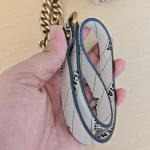 Gucci x Balenciaga, Gucci x Balenciaga Small GG Marmont Flap Bag, 26, White, Used Once - Image 39