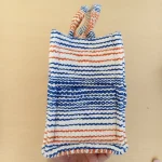 Celine, Small Cabas Thais Bag in Stiped Textile, , Multicolor, New - Image 12