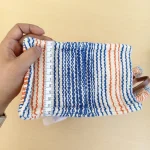 Celine, Small Cabas Thais Bag in Stiped Textile, , Multicolor, New - Image 20