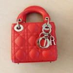 Dior, Micro Lady Dior, Micro, Orange, Very Very Like New - Image 14