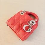 Dior, Micro Lady Dior, Micro, Orange, Very Very Like New - Image 15