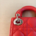 Dior, Micro Lady Dior, Micro, Orange, Very Very Like New - Image 17