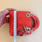 Dior, Micro Lady Dior, Micro, Orange, Very Very Like New - Image 25