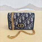 Dior, 30 Montaigne Nano Pouch, Nano, Blue, Used Once - Image 3