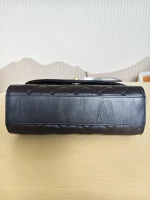 Chanel, Mini Flap Bag with Top Handle, 9", Black, Very Very Like New - Image 9