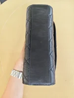 Chanel, Mini Flap Bag with Top Handle, 9", Black, Very Very Like New - Image 14