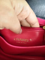 Chanel, Mini Flap Bag with Top Handle, 9", Black, Very Very Like New - Image 29