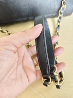 Chanel, Mini Flap Bag with Top Handle, 9", Black, Very Very Like New - Image 33