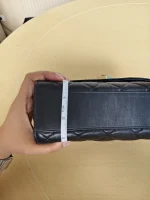 Chanel, Mini Flap Bag with Top Handle, 9", Black, Very Very Like New - Image 37