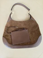 Gucci, GG Suede B Shoulder Bag, , Brown, Very Very  Good - Image 2