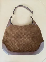 Gucci, GG Suede B Shoulder Bag, , Brown, Very Very  Good - Image 3