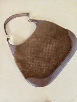 Gucci, GG Suede B Shoulder Bag, , Brown, Very Very  Good - Image 4