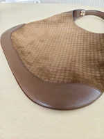 Gucci, GG Suede B Shoulder Bag, , Brown, Very Very  Good - Image 7