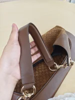 Gucci, GG Suede B Shoulder Bag, , Brown, Very Very  Good - Image 16