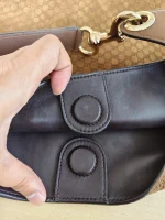 Gucci, GG Suede B Shoulder Bag, , Brown, Very Very  Good - Image 23