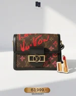 Louis Vuitton, Dauphine, Mini, Brown, Very Like New