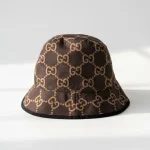 Gucci, GG Ripstop Bucket, M, Brown, Used Once