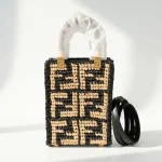 Fendi, Mini Sunshine Shopper Tote, , Black, New
