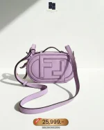 Fendi, O'clock Mini Camera Case, , Purple, New