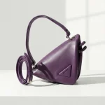 Prada, Nappa Leather Triangle Bag, , Purple, Used Once