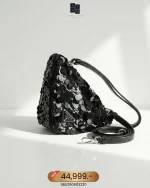 Prada, Triangle Paillettes with Black Sequins, , Black, New