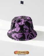 Chanel, Allover Floral Double C Print Bucket Hat, L, Black, New