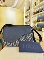 Dior, Saddle Messenger Bag with Flap , Large, Beige, Very Very  Good - Image 2