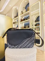 Dior, Saddle Messenger Bag with Flap , Large, Beige, Very Very  Good - Image 3