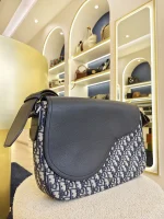 Dior, Saddle Messenger Bag with Flap , Large, Beige, Very Very  Good - Image 9