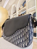 Dior, Saddle Messenger Bag with Flap , Large, Beige, Very Very  Good - Image 10