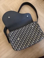 Dior, Saddle Messenger Bag with Flap , Large, Beige, Very Very  Good - Image 19