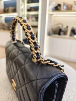 Chanel, WOC Top Handle, , Black, Very Very  Good - Image 12