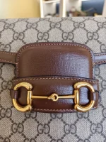 Gucci, Horsebit 1955 Shoulder Bag, , Brown, Very Very  Good - Image 13