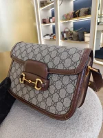 Gucci, Horsebit 1955 Shoulder Bag, , Brown, Very Very  Good - Image 16