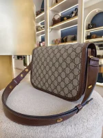 Gucci, Horsebit 1955 Shoulder Bag, , Brown, Very Very  Good - Image 18