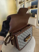 Gucci, Horsebit 1955 Shoulder Bag, , Brown, Very Very  Good - Image 21