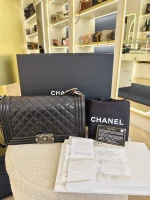 Chanel, Chanel Boy 10, 10", Black, Very Good - Image 4