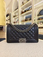 Chanel, Chanel Boy 10, 10", Black, Very Good - Image 5