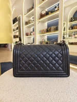 Chanel, Chanel Boy 10, 10", Black, Very Good - Image 7