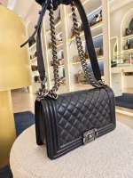 Chanel, Chanel Boy 10, 10", Black, Very Good - Image 17