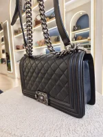 Chanel, Chanel Boy 10, 10", Black, Very Good - Image 18