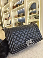 Chanel, Chanel Boy 10, 10", Black, Very Good - Image 35