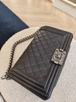 Chanel, Chanel Boy 10, 10", Black, Very Good - Image 37