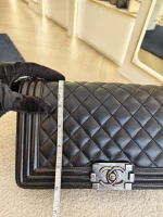Chanel, Chanel Boy 10, 10", Black, Very Good - Image 39