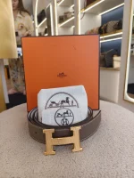 Hermes, Reversible Belt, 90, Brown, Like New - Image 2