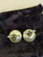 Dior, Tribales Bee Earrings, , Gold, Very Very  Good - Image 15
