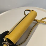 Prada, Saffiano Leather Shoulder Bag, , Yellow, Very Very  Good - Image 15