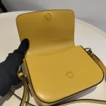Prada, Saffiano Leather Shoulder Bag, , Yellow, Very Very  Good - Image 16