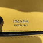 Prada, Saffiano Leather Shoulder Bag, , Yellow, Very Very  Good - Image 19
